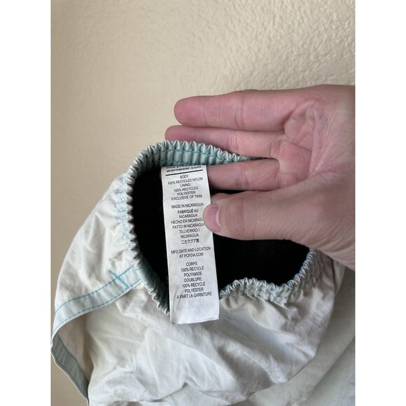 Patagonia Baggies Shorts Men’s Large Blue Mesh Lined Netplus Shells Stretch GUC - Picture 6 of 7